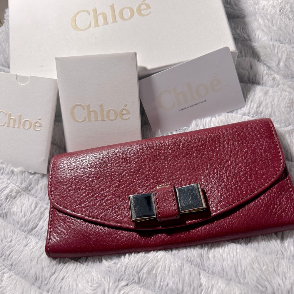 🎀CHLOE CONTINENTAL BOW WALLET